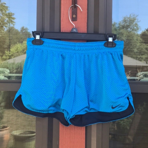 Nike Pants - Women's Nike Gym Shorts Small Blue Black
